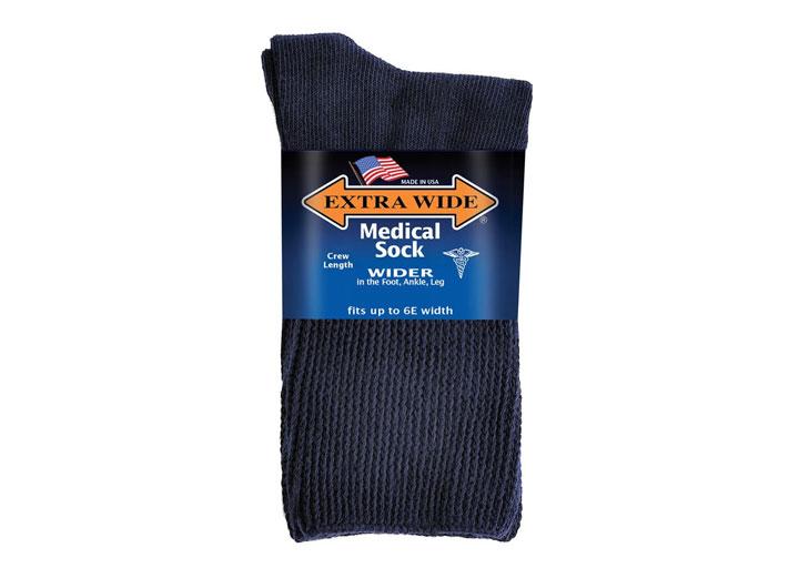 Mens Extra Wide 5851 Comfort Fit Medical Crew Socks