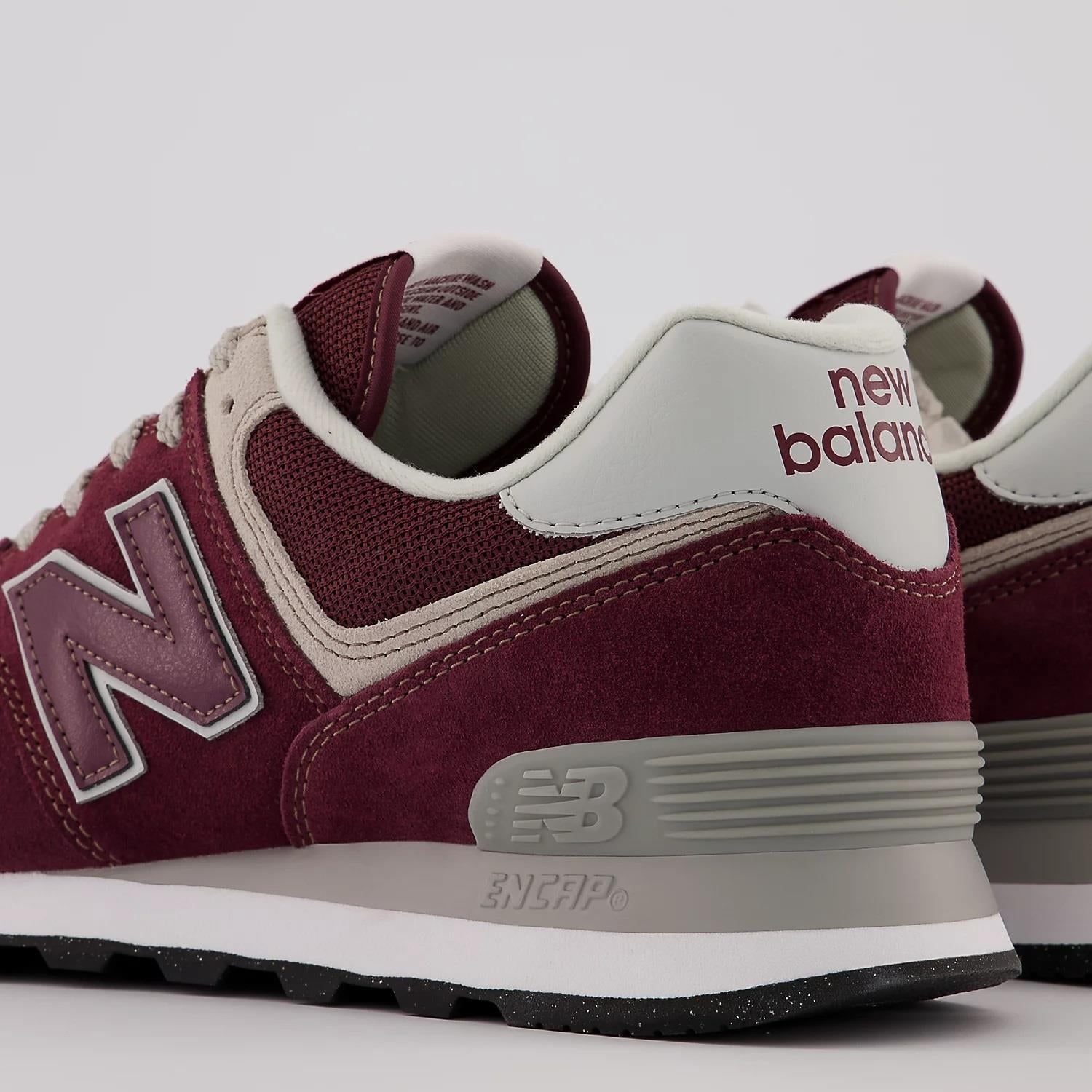 Burgundy new balance women's sneakers deals